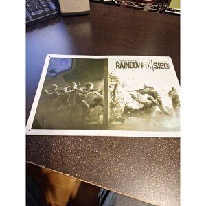 Tom Clancy's Rainbow Six Siege Metal Tin Sign 8" x 12" Video Game Wall Decor